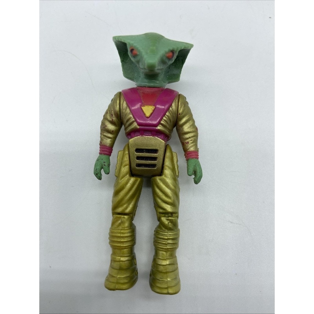 Dino Riders Action Figure Pterandon Rider Fang Gold Shirt 1987 Tyco